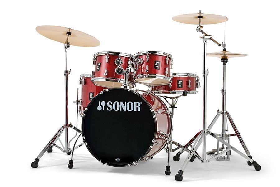 Sonor AQX Studio Schlagzeug Red Moon Sparkle  20/10/12/14 Snare
