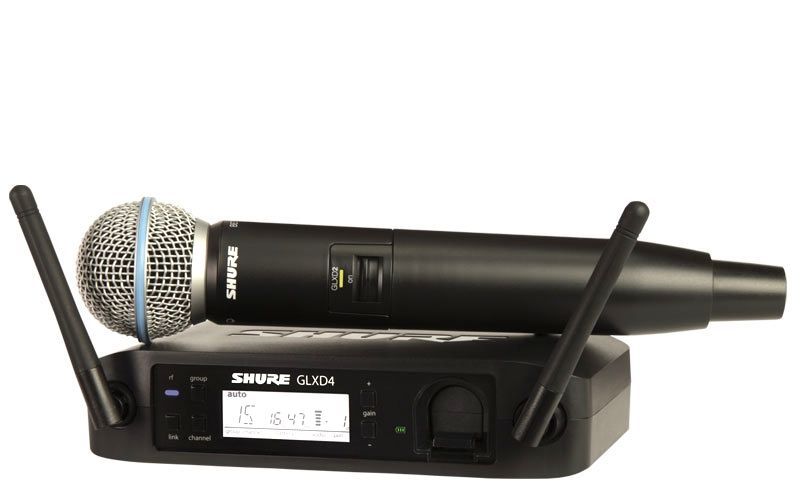 Shure GLXD24E/Beta 58 2,4 GHz Vocal Wireless System, Drahtlos Mikrofon