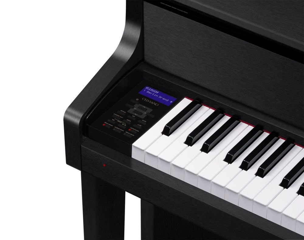 Casio GP-310 BK Bechstein Digitalpiano, Hybrid-Hammermechanik und Holztastatur