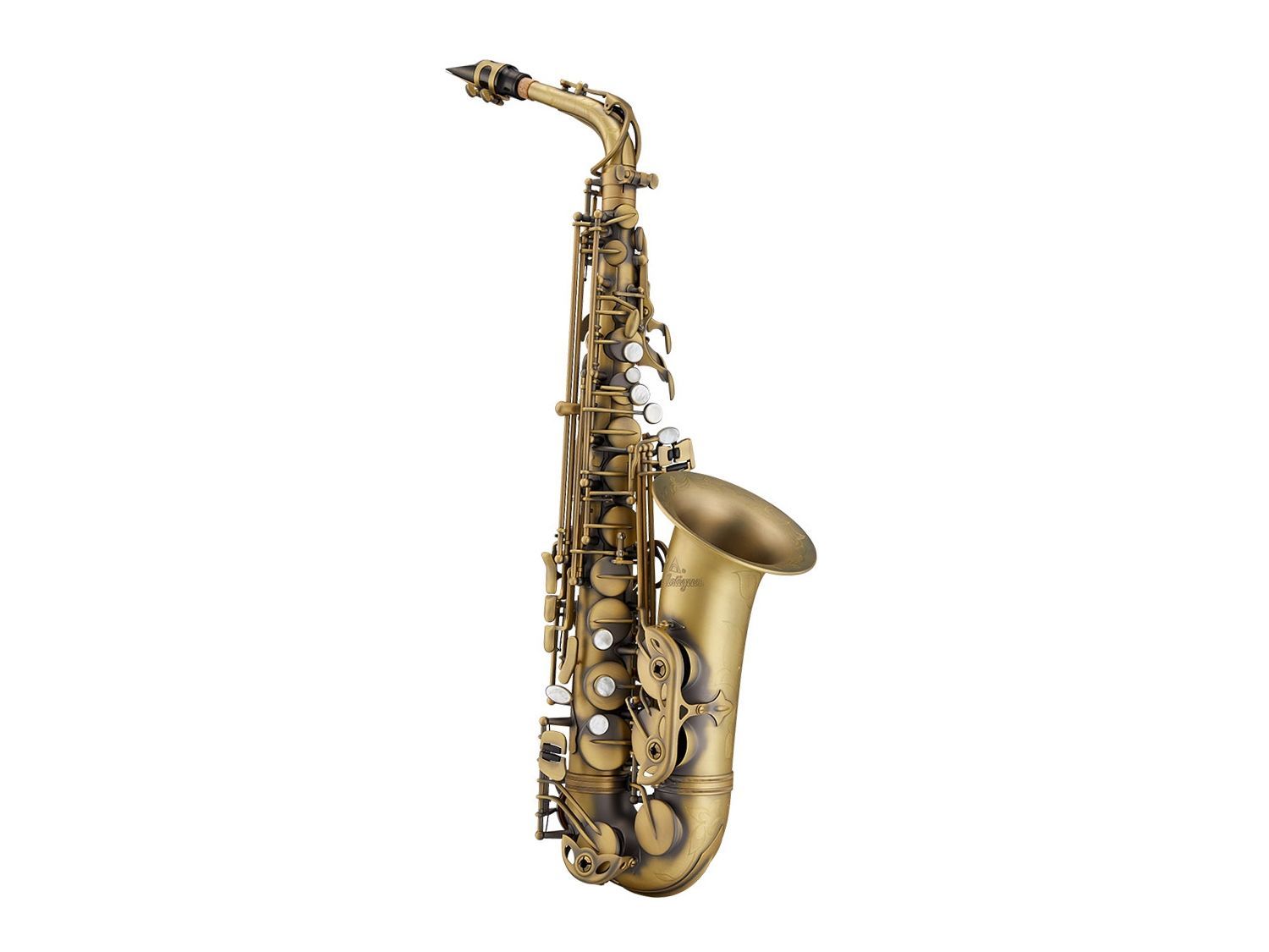 Antigua AS-4248-AQ-GH Altsaxophon "Power Bell" Antique Matt finish, Etui