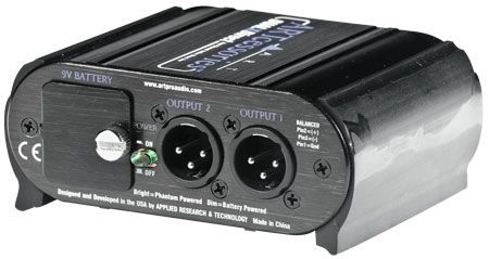 ART DualXDirect aktive DI-Box 2-Kanal, mit 48V Phantompower oder 9V betreibbar