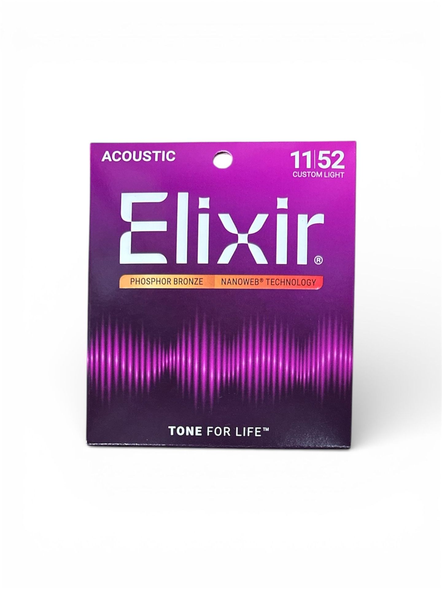 Elixir Akustik-Saiten Phosphor Bronze Anti Rust Nanoweb, 6-String .011-.052