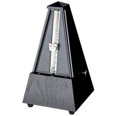 Wittner 855 Metronom mit Glocke, mechanisches Pyramiden-Pendel-Taktell, schwarz_00004076_