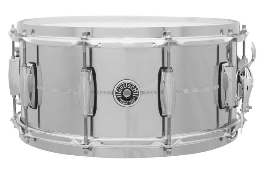 0647139382371 - Gretsch 14x55 Brooklyn Chrome over Steel Snare 0647139382371 - Gretsch 14x55 Brooklyn Chrome over Steel Snare