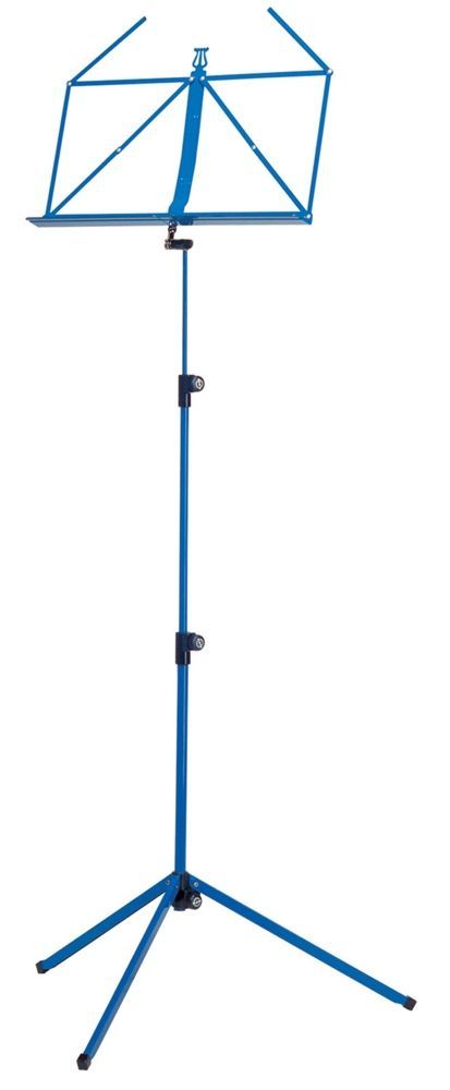 K&M 10010 Notenpult blau , Höhe 625 - 1240 mm, zusammengelegt 460mm  100/1_00029185_