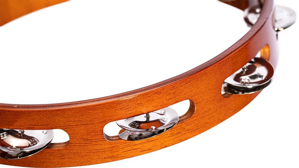 Meinl TA1AB Holz Tambourin Schellenkranz Stahlschellen