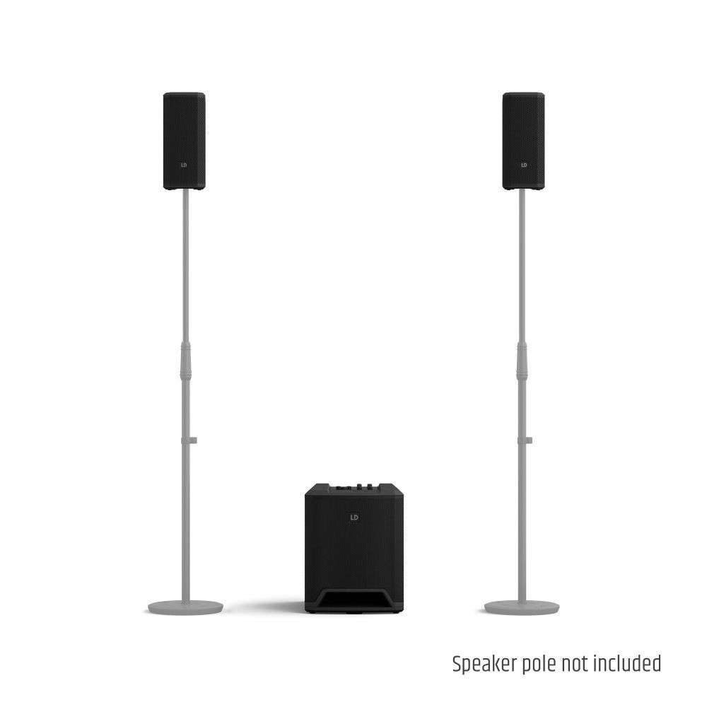 LD Systems DAVE 10 G4X Kompaktes 2.1 PA-System aktiv mit Bluetooth_00052149_