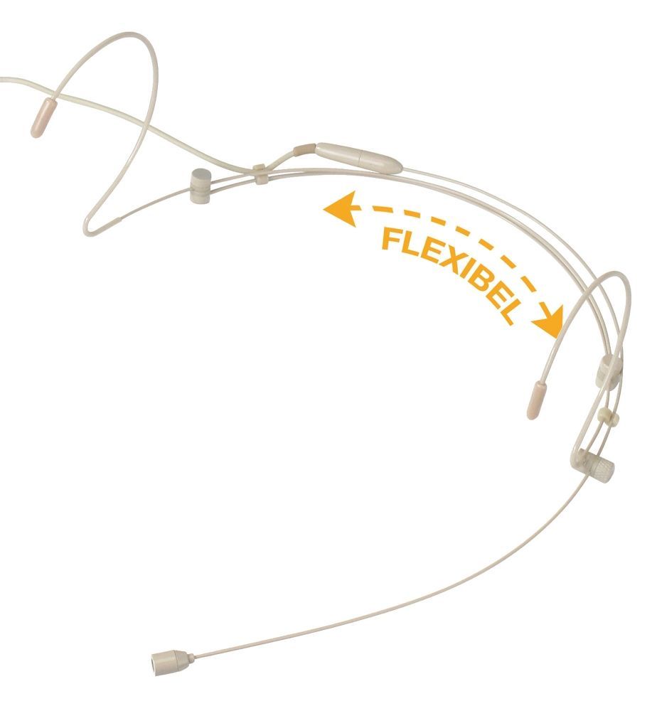 Pronomic HS-31 EA Headset-Mikrofon, beige , Nackenbügelmikrofon, Kugel_00029113_