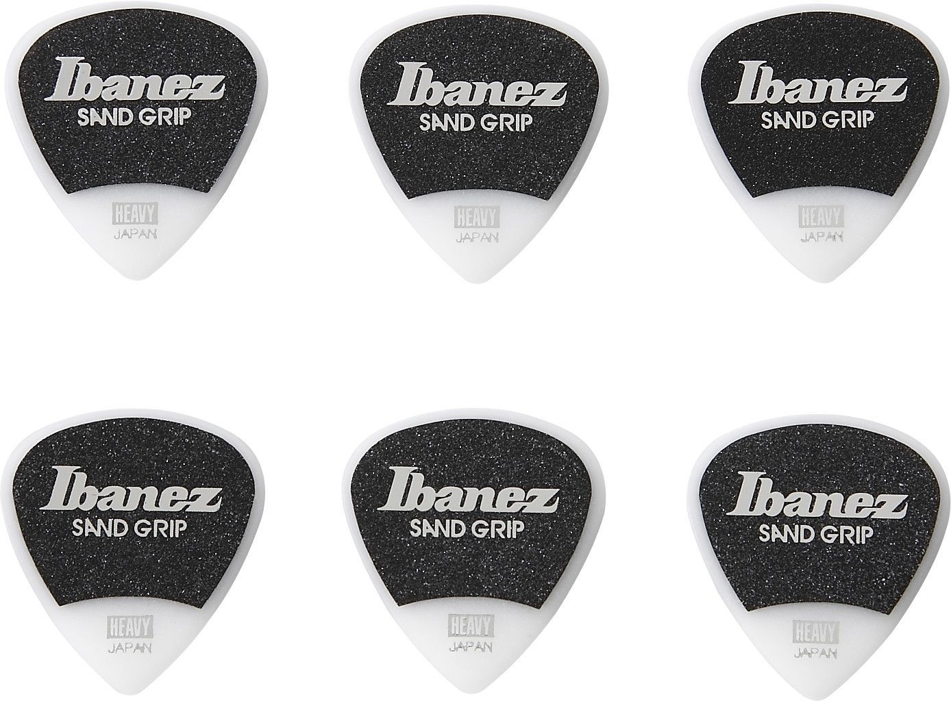 Ibanez PPA16HSG-WH 1mm Flat Pick Sand Grip 6er Pack_00035778_