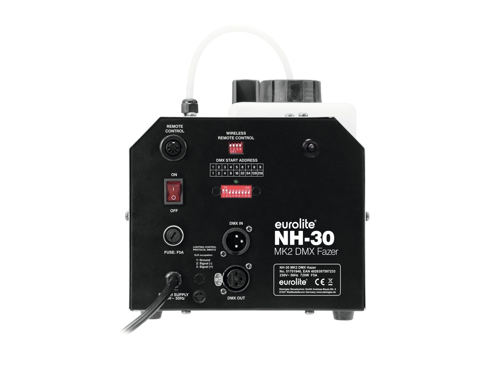 EUROLITE NH-30 MK2 DMX Dunstnebelmaschine Fazer mit DMX Steuerung