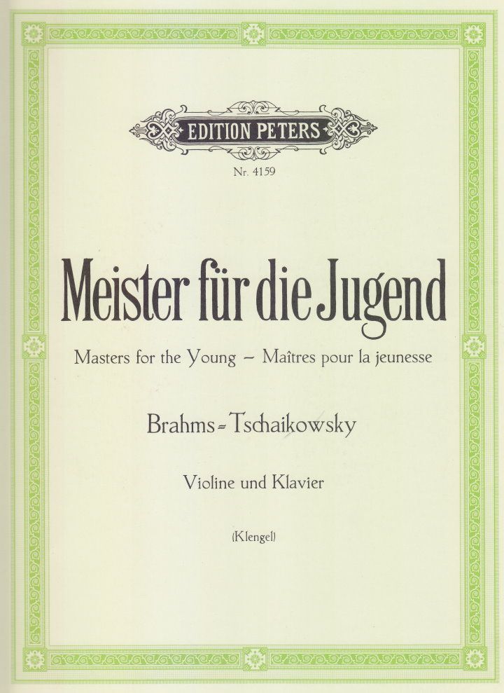 Noten ABVERKAUF - Meister für die Jugend Brahms-Tschaikowsky Peters EP 4159 