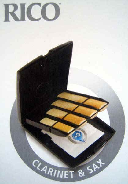 Vitalizer-Blattetui, Rico Reed-Case, 8 Blätter, Reedcase mit Vitalizer_00013185_
