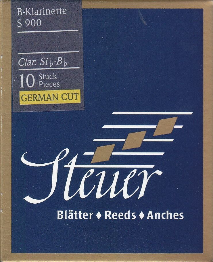 Steuer S-900  2,5 B-Klarinette deutsch Blue Line  Blatt