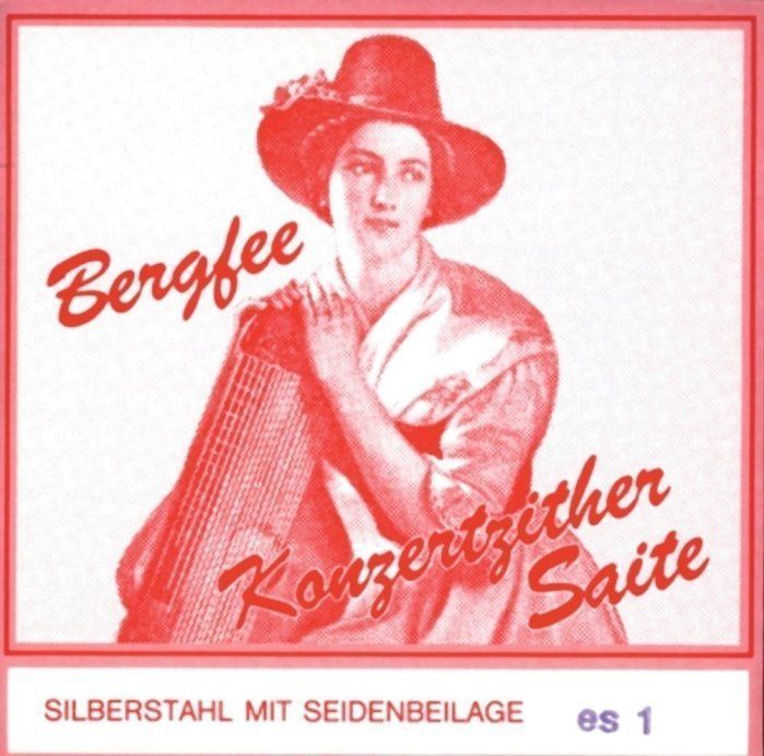 Bergfee 1220-WS32, Zither 32-saitig, rote Serie, Wiener Stimmung, Konzertzither