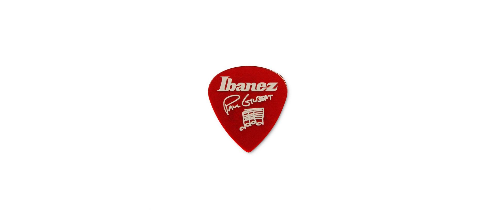 Ibanez Paul Gilbert Guitar-Pick Red 6er Pack PVC Plektren Heavy 1mm 