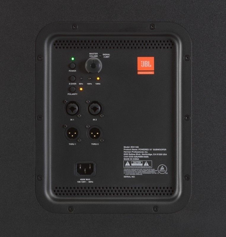 JBL IRX115S Subwoofer 15" aktiver Bass-Lautsprecher mit Bluetooth_00049957_