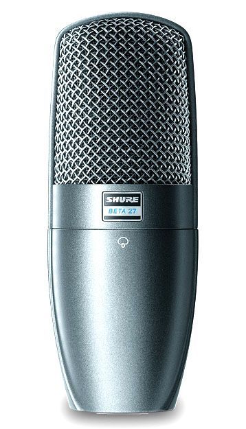 Shure Beta 27 Studio Mikrofon, Großmembranmikrofon, Superniere, Hochpassfilter 