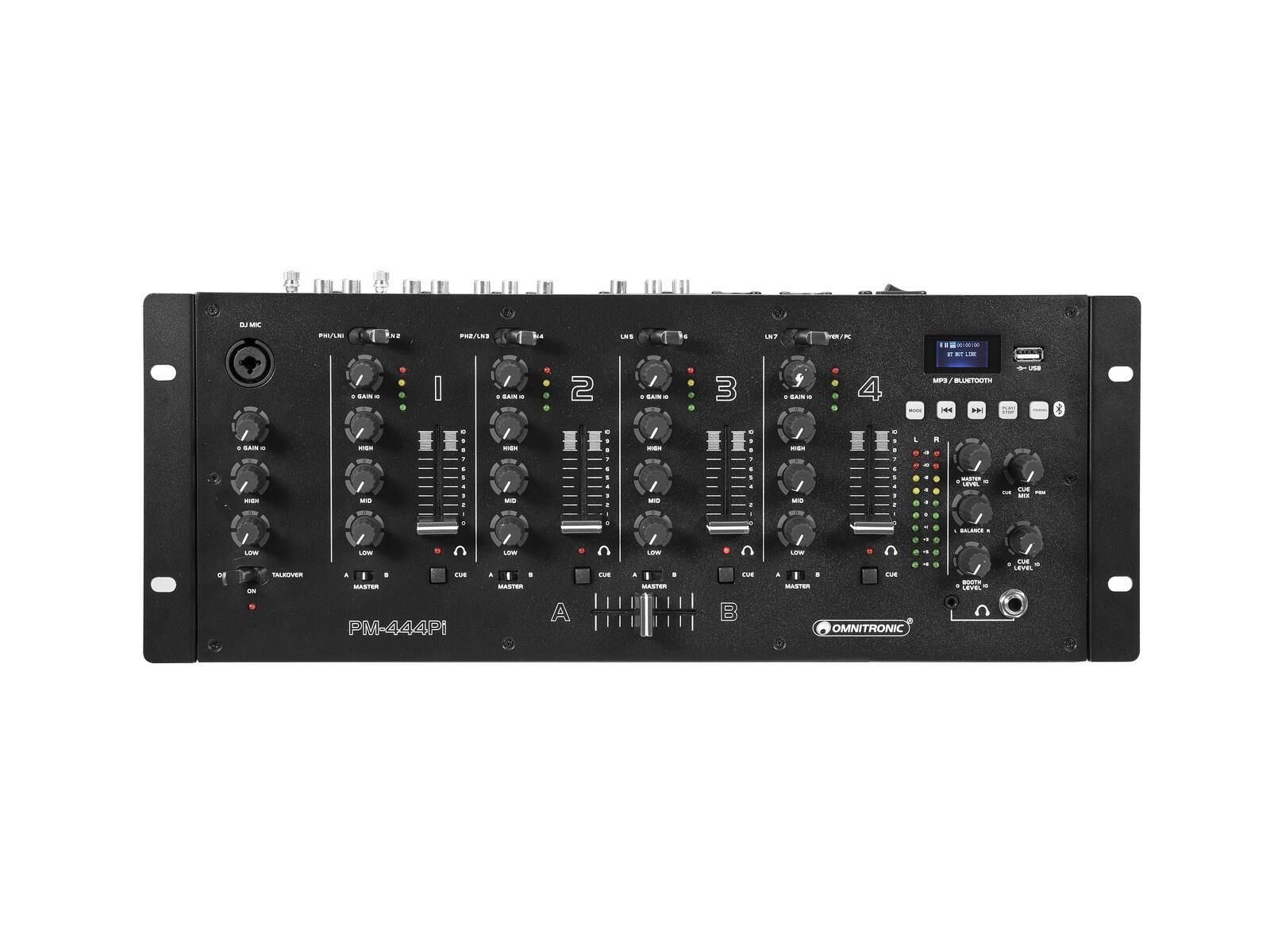 OMNITRONIC PM-444Pi 4-Kanal-DJ-Mixer mit Player & USB-Interface_00054707_