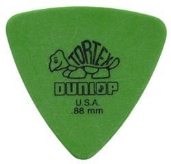 Jim Dunlop Tortex Triangle Pick 0,88 mm Green Plektrum für Gitarre