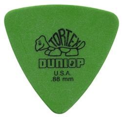 Jim Dunlop Tortex Triangle Pick 0,88 mm Green Plektrum für Gitarre