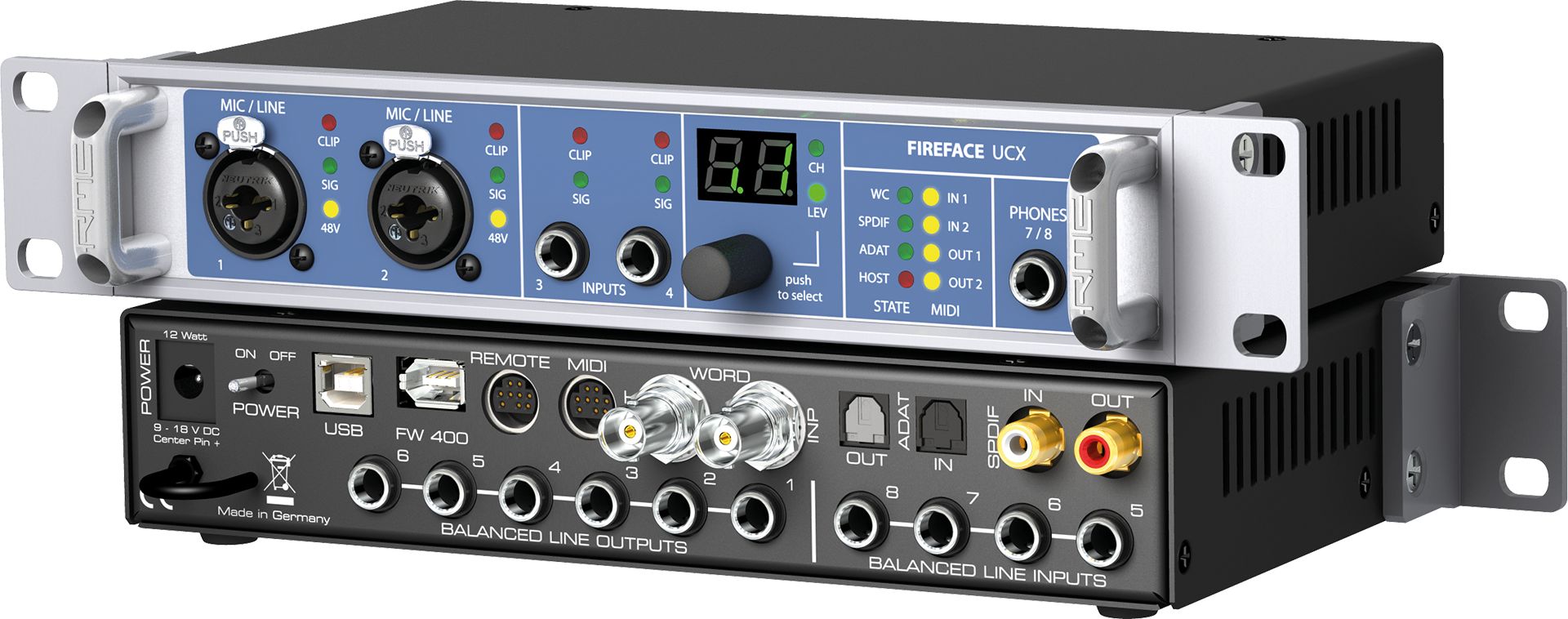 RME Fireface UCX 36 Kanal, 24 Bit 192 kHz Hight End USB Firewire Audiointerface  - Onlineshop Musikhaus Markstein