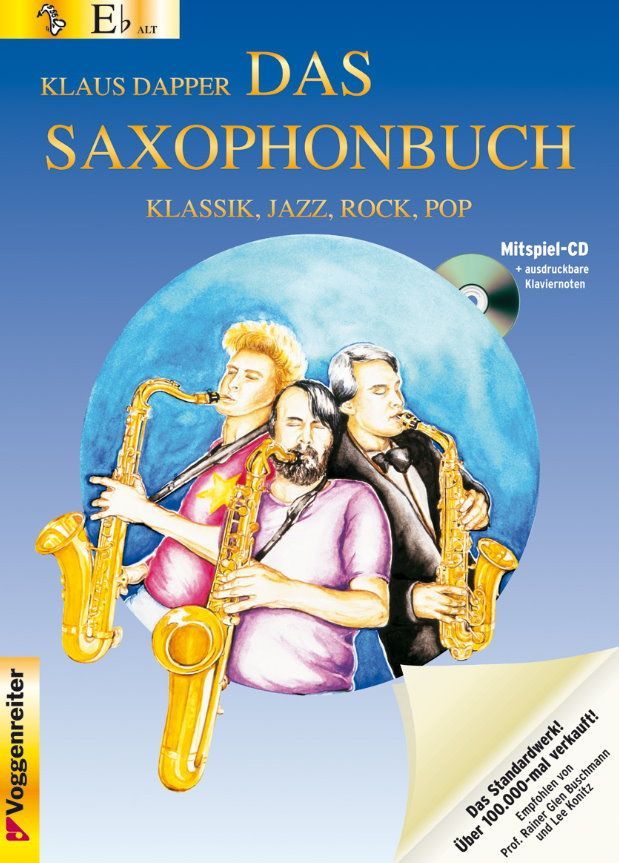 Noten Saxophonbuch 1 Altsaxophon Klaus Dapper Voggenreiter VOGG 0512-9