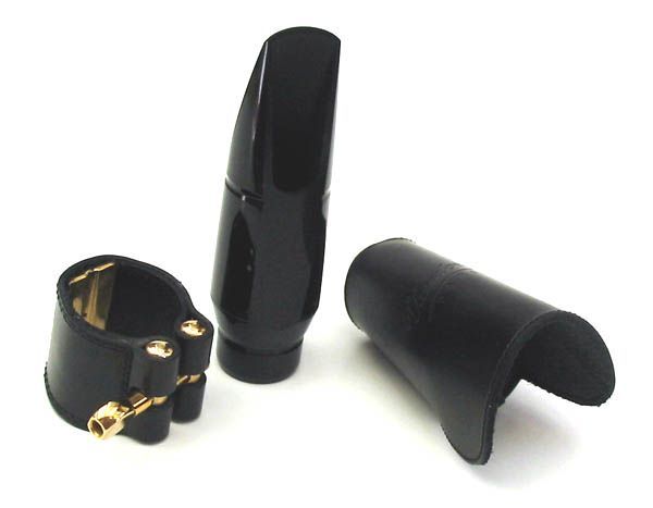 Vandoren AL-3 SET Optimum Altsaxophon Mundstück mit Leder Blattschraube_00023436_