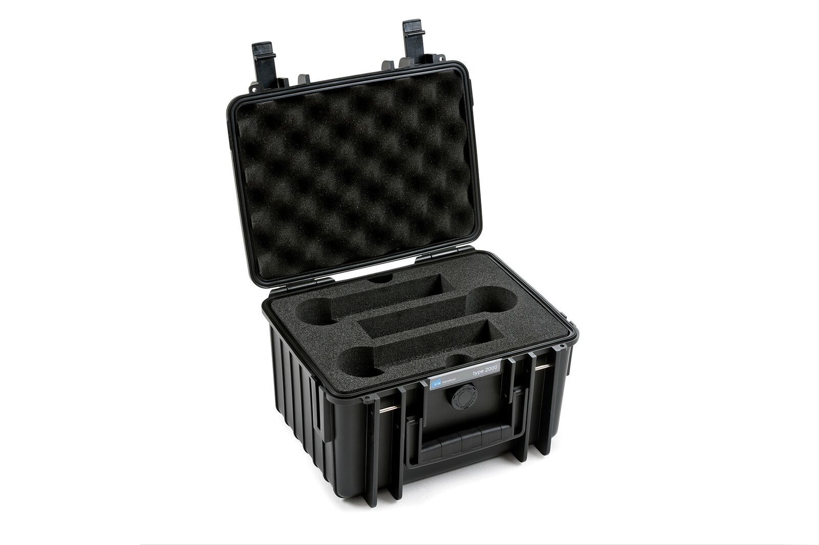 B&W ProAudio Case 2000 für 6 Mikrofone, schlagfester Koffer aus Polypropylen