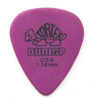 Jim Dunlop Tortex Standard Pick 1,14 mm Purple Plektrum für Gitarre