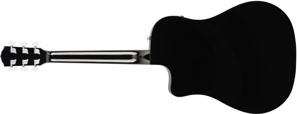 Fender CD-60 SCE BLK Akustikgitarre mit PU Cutaway Dreadnoughtform Black