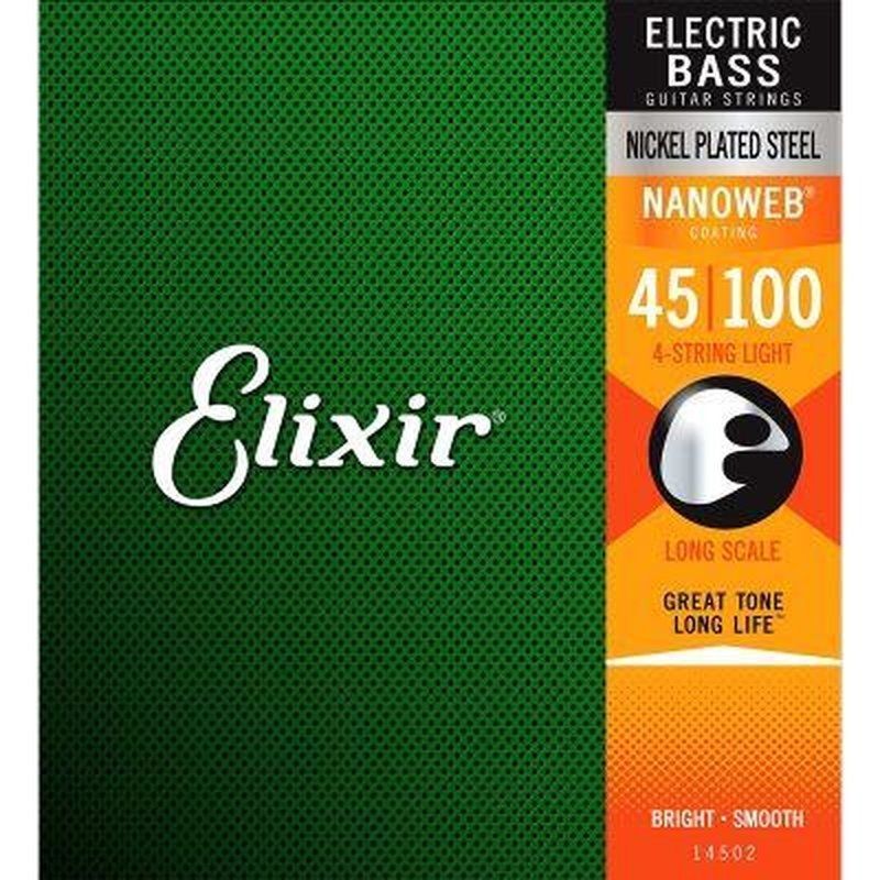 Elixir Nanoweb E-Bass Saiten 4-String Satz 45-100 