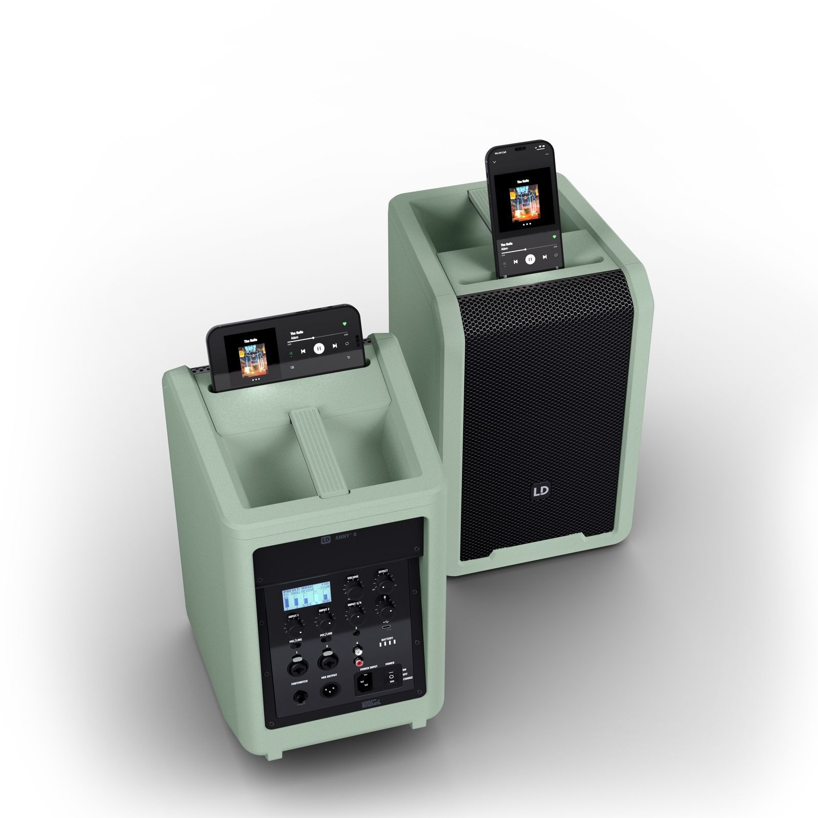 LD Systems ANNY 8 Green Akkubetriebene Bluetooth-Lautsprecherbox 