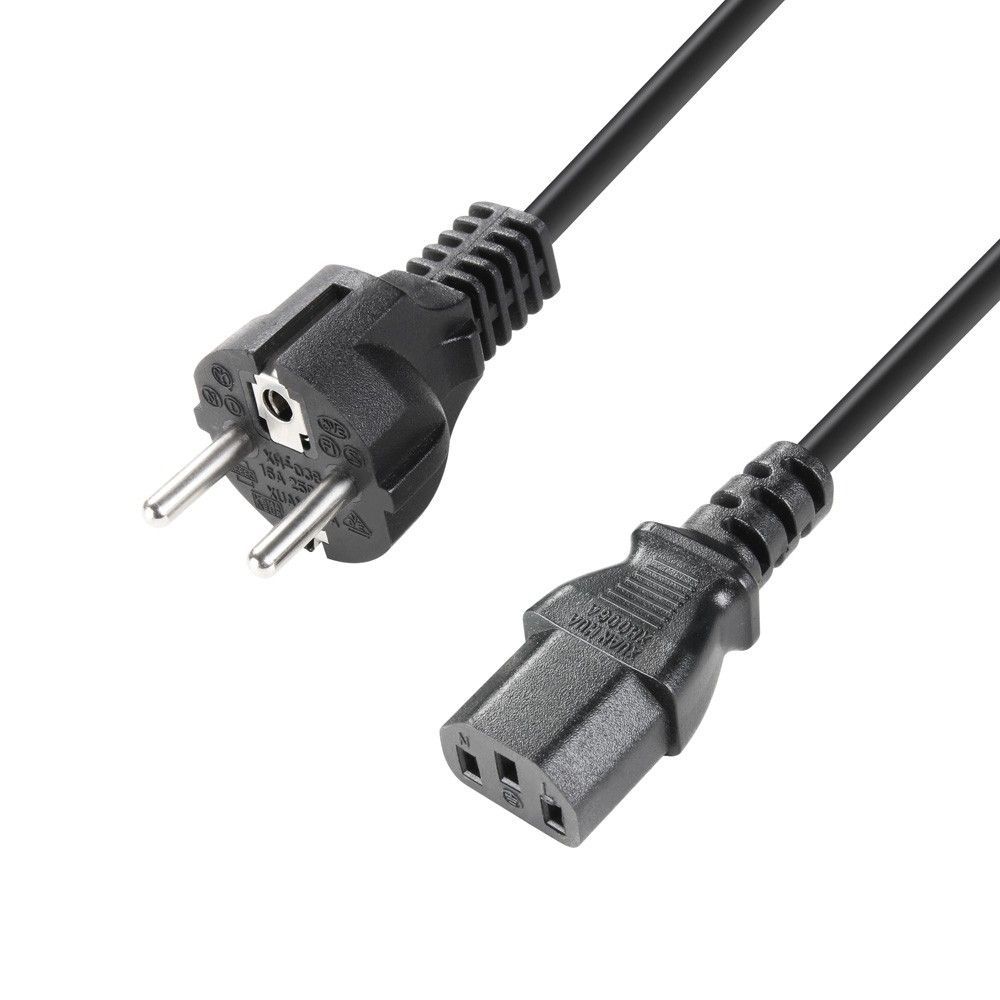 Kaltgerätekabel Netzkabel 5,0m 3 x 1,5 mm² Farbe: schwarz