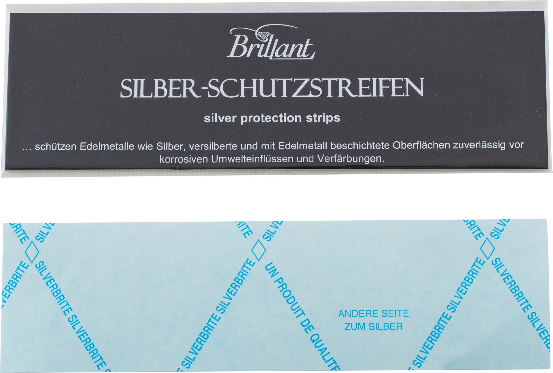 Brillant Silber-Anlaufschutz für Querflöten, Trompeten u.a. (Pack mit 8  Stck) _00012004_