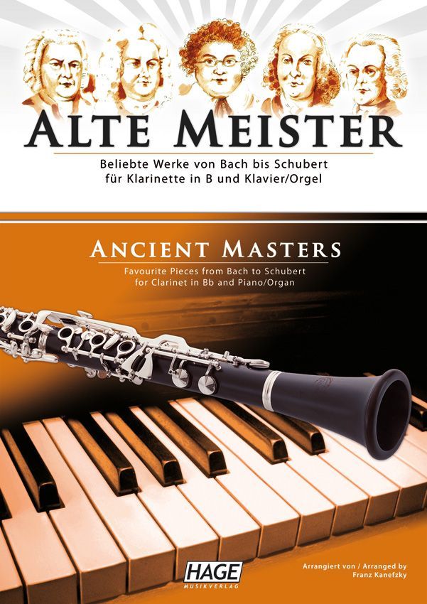 Noten Alte Meister für Klarinette in B und Klavier (Orgel) F. Kanefzky Hage 1514