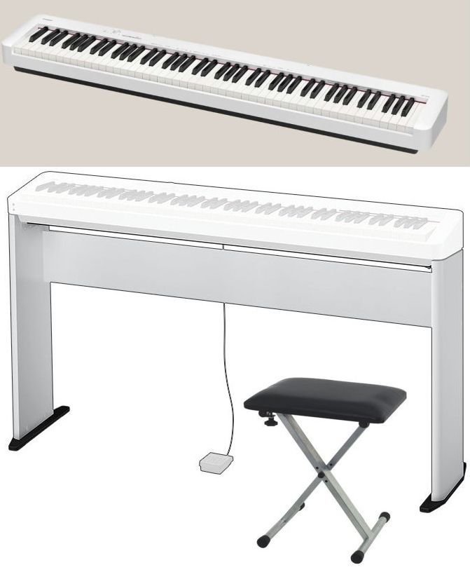 Angebot ! Casio CDP-S110 WE Home Set mit CS-68PWE Untergestell + Sitz