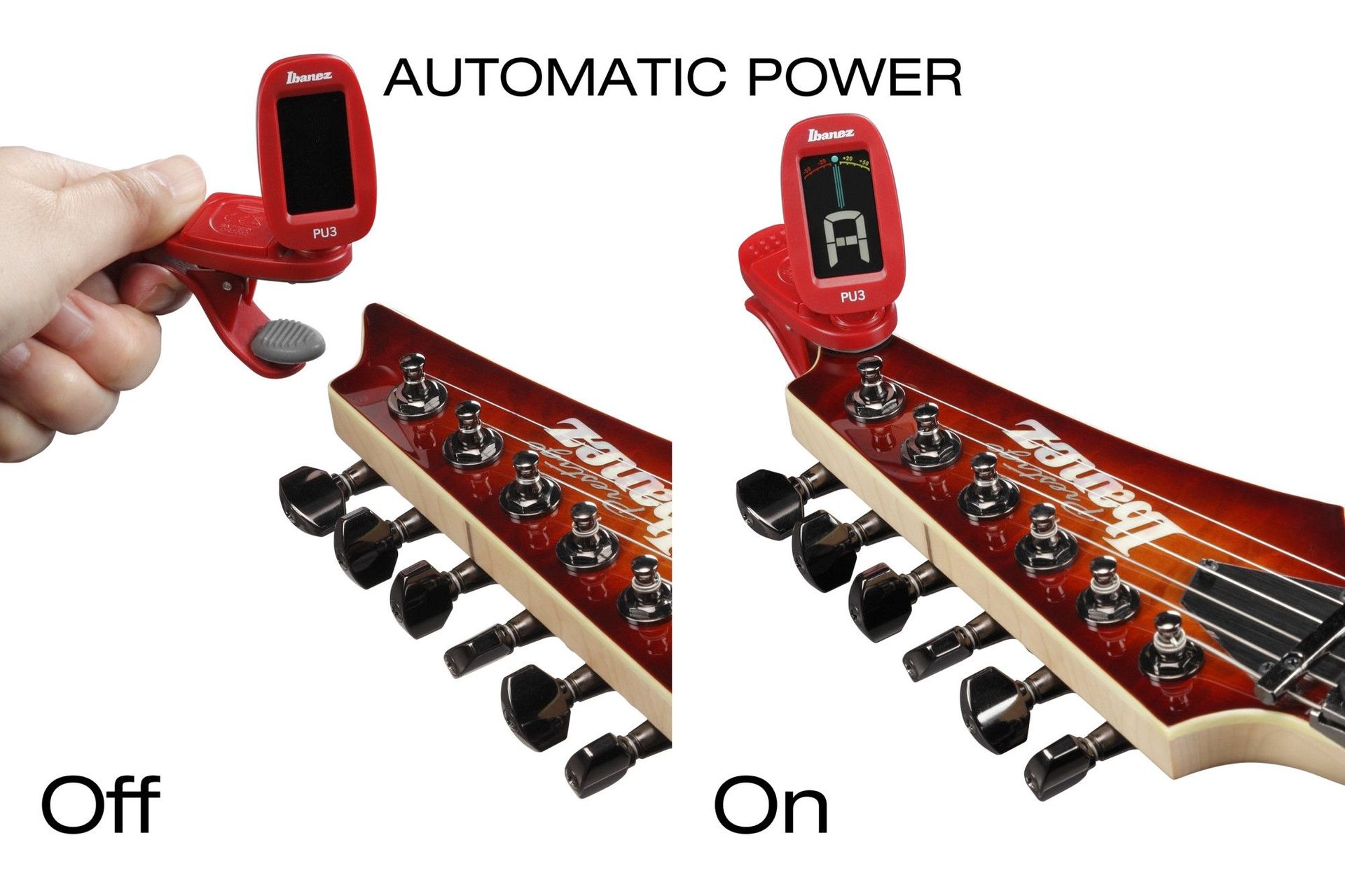Ibanez PU3-RD Cliptuner