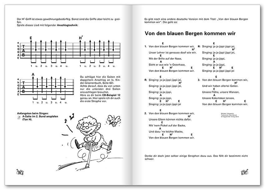 Noten Kinderliederbuch für Gitarre incl. CD Peter Bursch Voggenreiter 0387/3