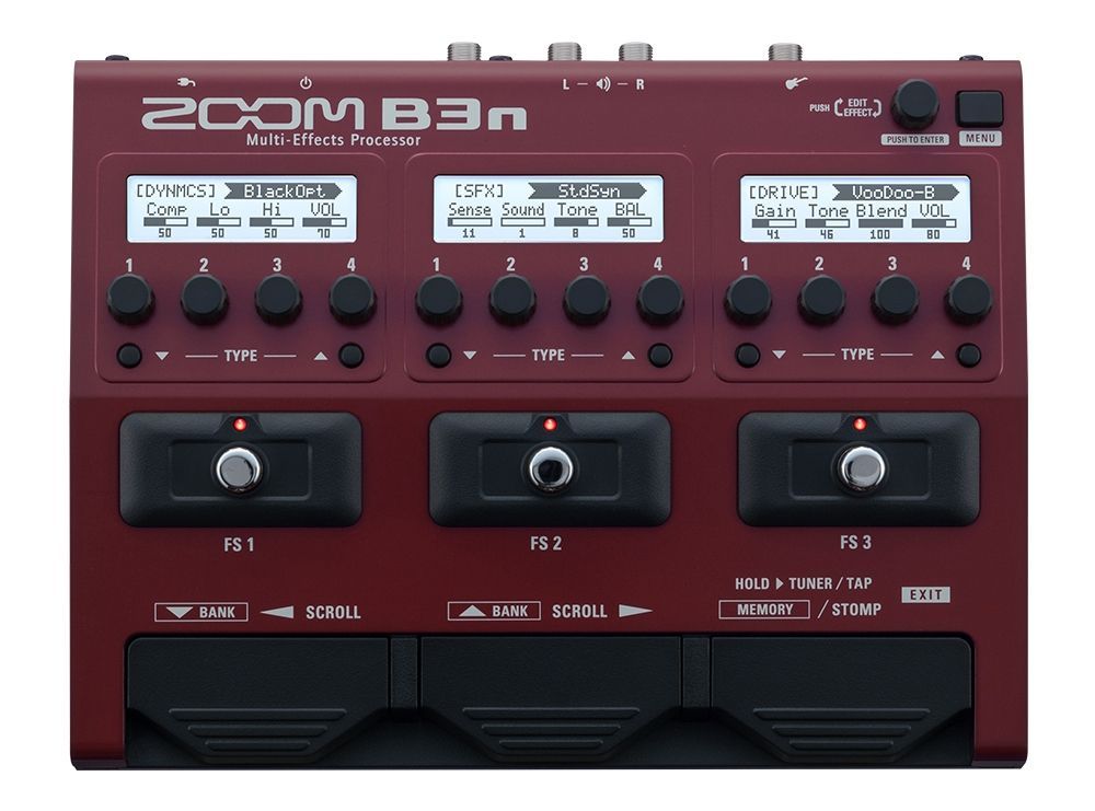 Zoom B3n Multieffektgerät für E-Bass neue Serie