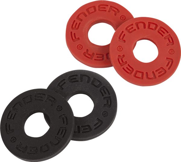 Fender Strap Blocks 4er Pack 2x schwarz & 2x rot_00050459_