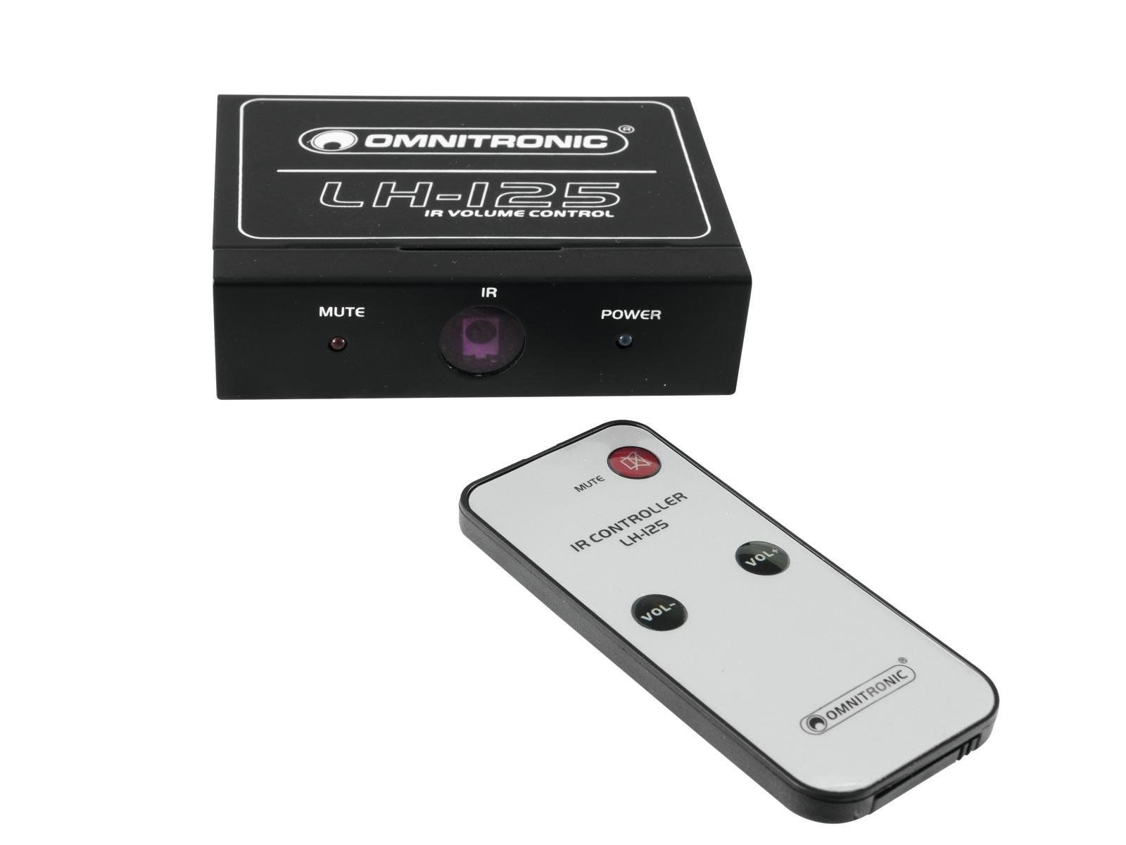 OMNITRONIC LH-125 IR-Lautstärkeregler mit IR-Fernbedienung_00049443_