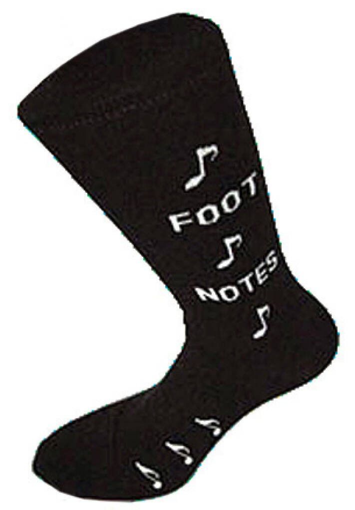 Socken schwarz "Foot Notes" Größe 40-45 Geschenke für Musiker _00055053_