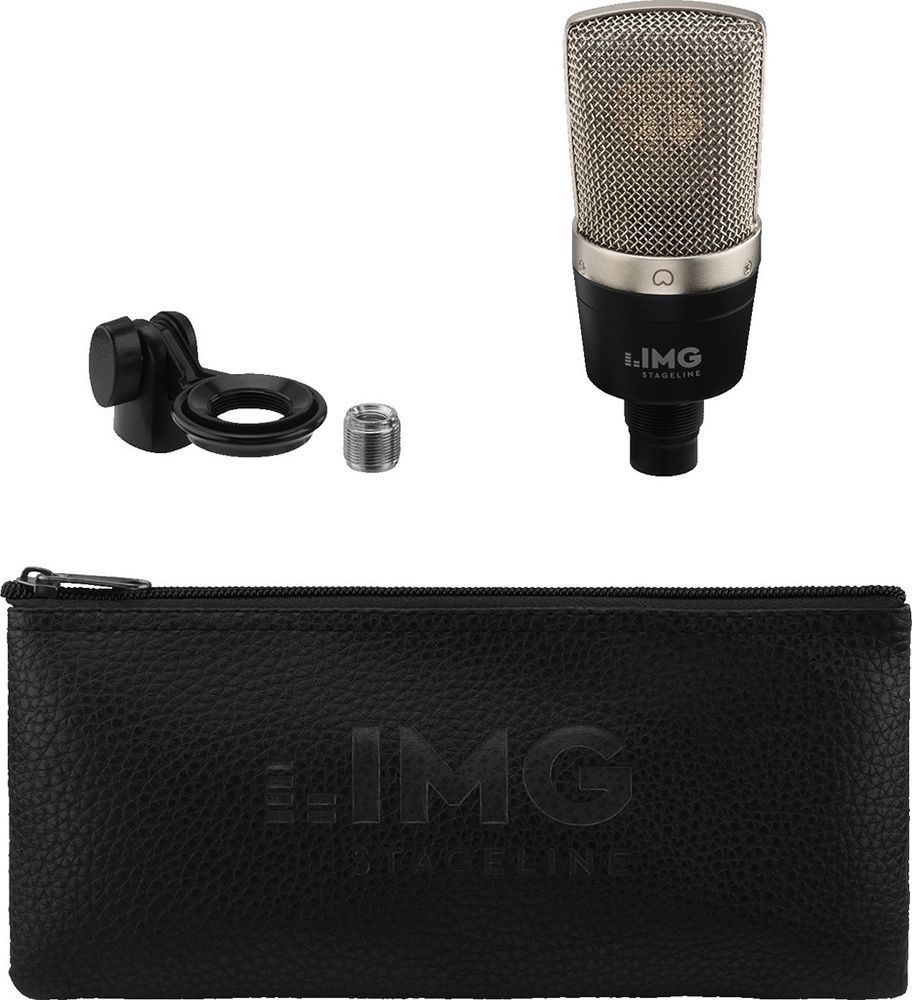 IMG Stage Line ECMS-60 Großmembran-Kondensator-Mikrofon mit Stativklemme