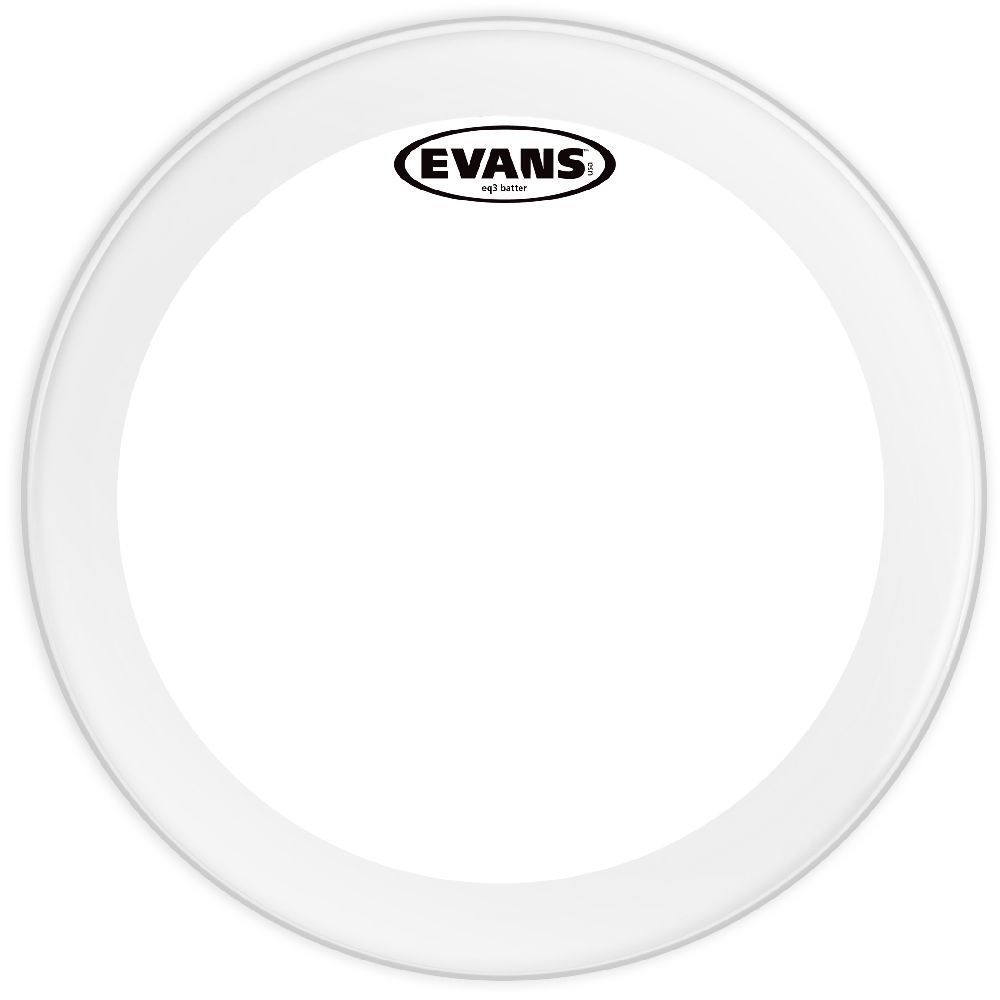 Evans EQ3 22" frosted Bassdrumfell BD22GB3C