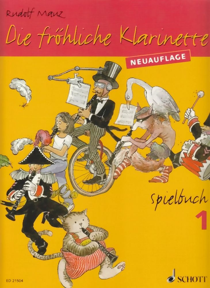 Noten Die fröhliche Klarinette 1 - Rudolf Mauz Schott ED 21504 Spielbuch 1