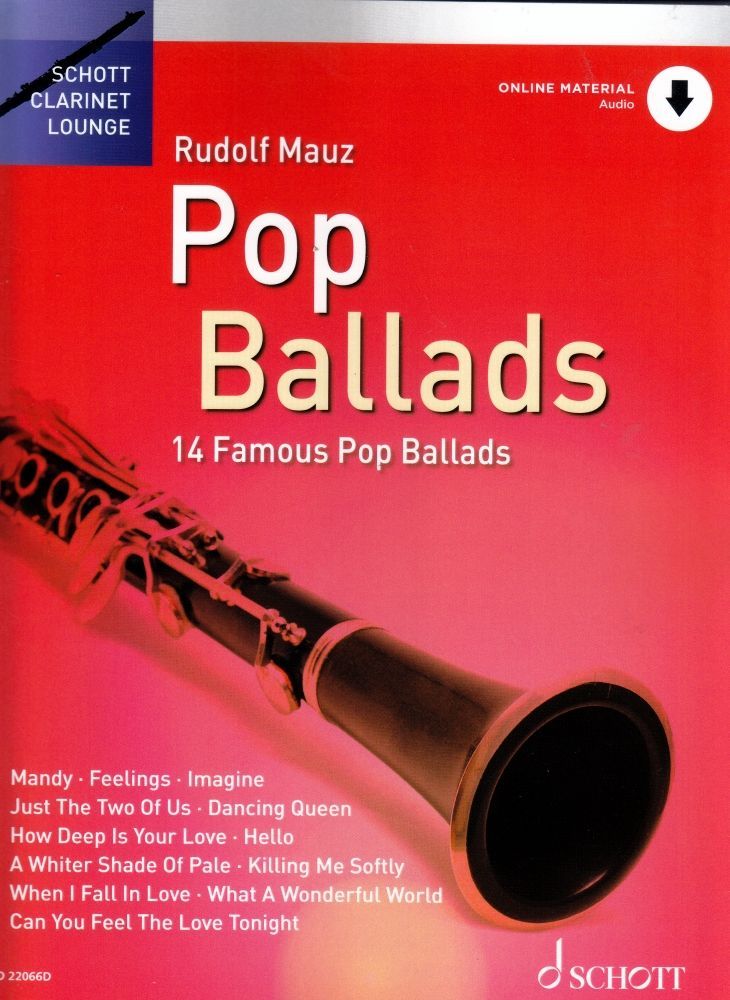 Noten Klarinette Pop Ballads Balladen Schott ED 22066D Rudolf Mauz