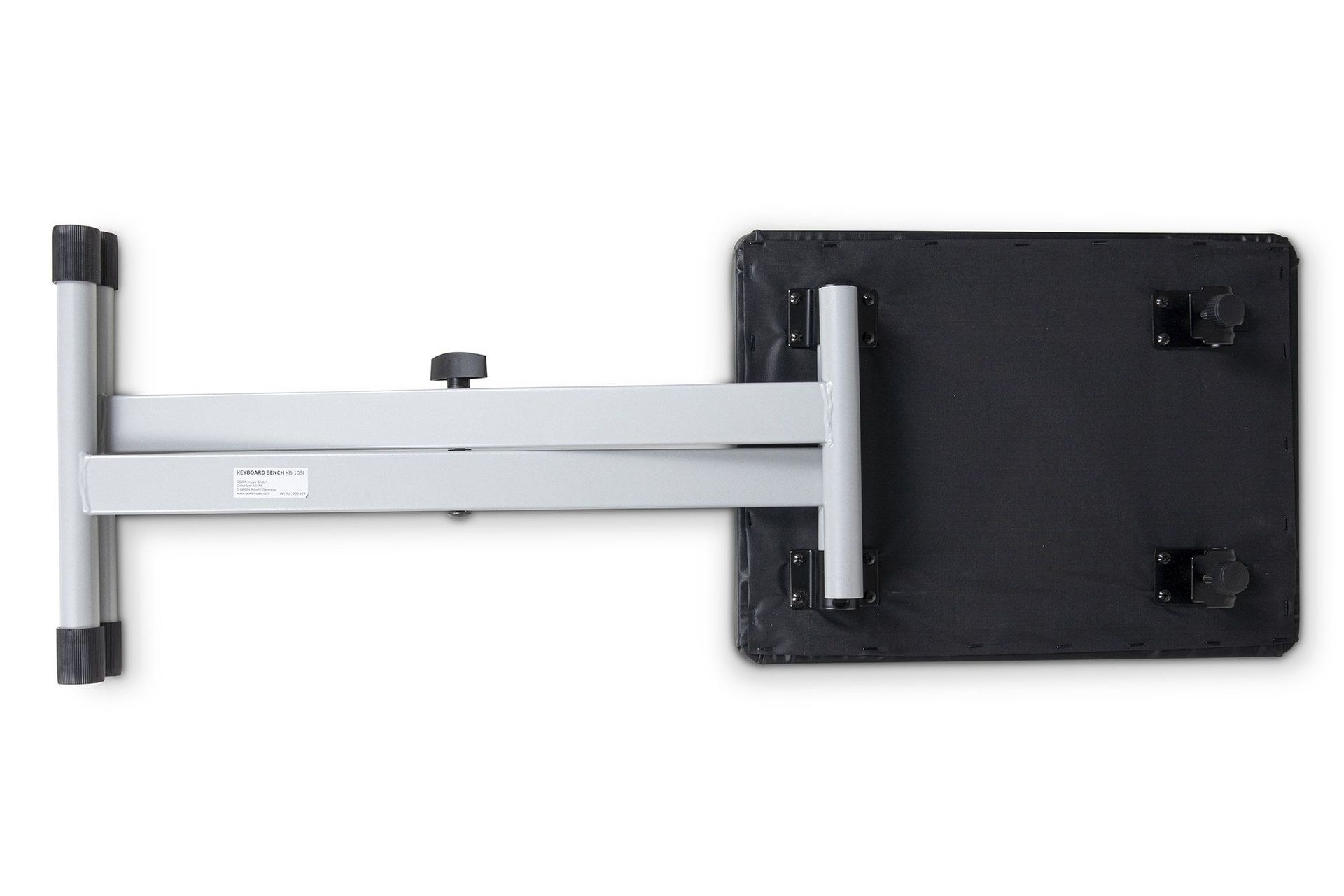 Keyboardsitzbank GEWA Metall KEBA-10 s  silber, 41-51 cm höhenverstellbar, 