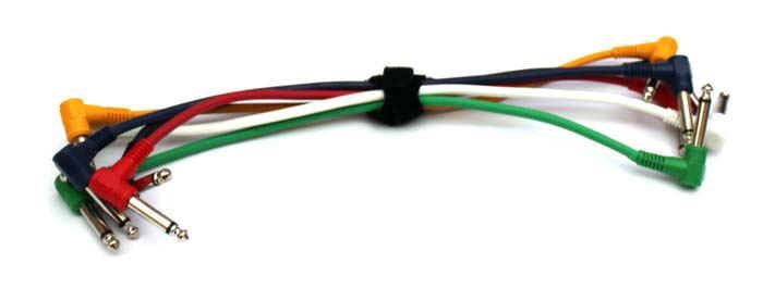 Patchkabel 0,30 m 6,3mm Winkel Klinkenstecker beidseitig, 6-Stück-Pack_00000349_