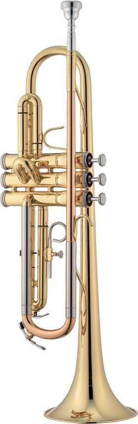 Jupiter JTR 500Q B Trompete Bohrung 11.68mm, Goldmessing Mundrohr Stimmbogen  - Onlineshop Musikhaus Markstein