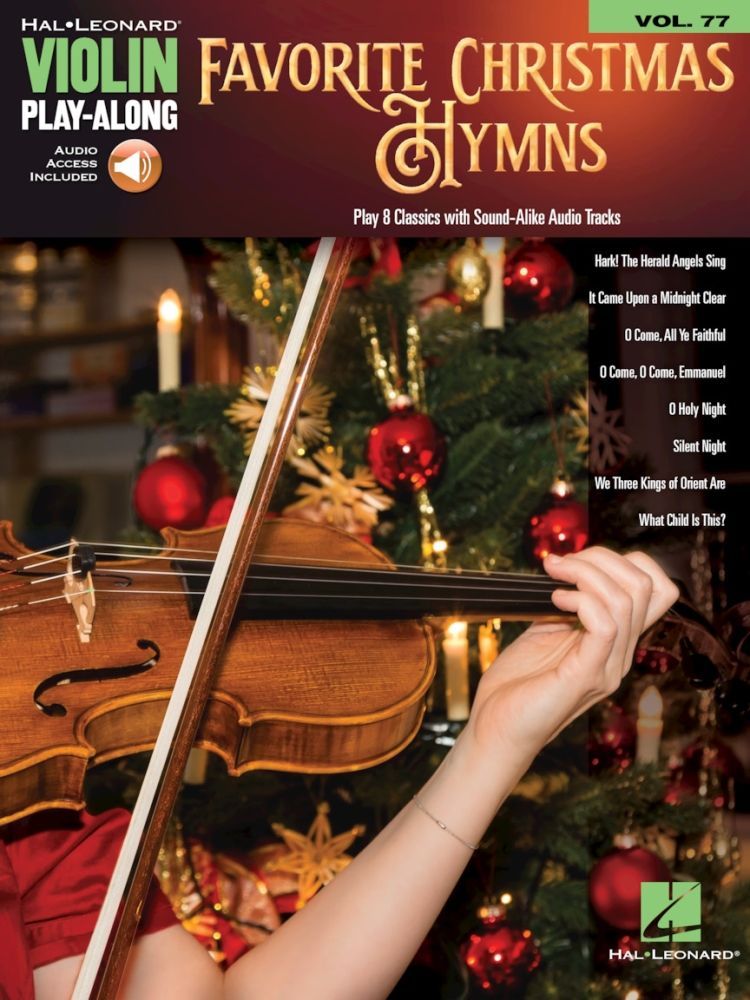 Noten Favorite Christmas Hymns  für Violine incl. Audio-downloadcode HL278018